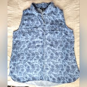 L/G Buffalo Blue women blouse without sleeves